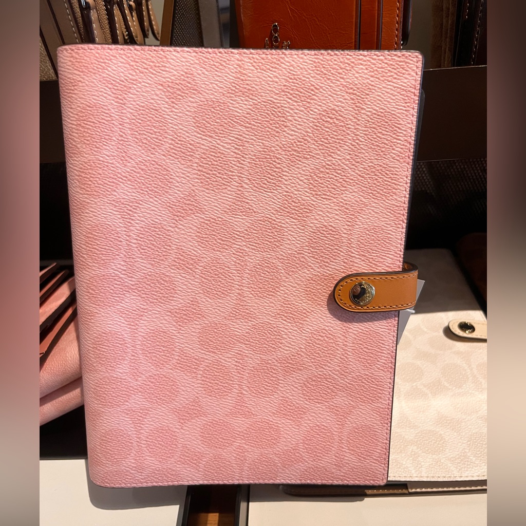 New Coach Notebook In Powder Pink 2026